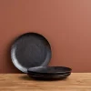 Plates-Robert Gordon Earth Dinner Plates / Black