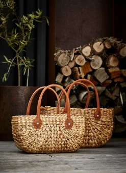 Baskets-Robert Gordon Large Harvest Basket / Suede