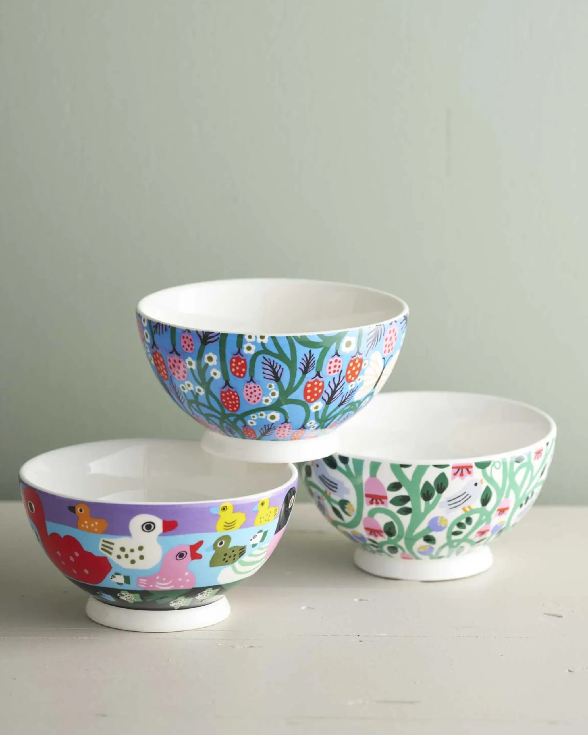 Bowls-Robert Gordon Set Of 3 Bowls / RGA X Monika Forsberg