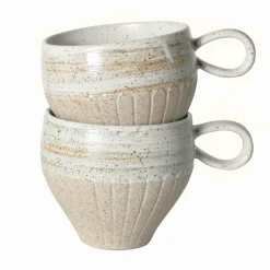 Mugs & Cups-Robert Gordon Set Of 2 Ceylon Mugs / White