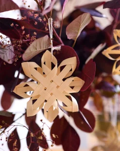 Christmas-Robert Gordon Set Of 3 Woven Snowflake Decorations