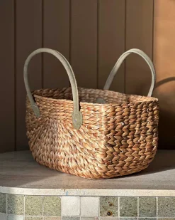 Baskets-Robert Gordon Small Harvest Basket / Suede