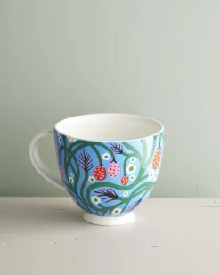 Mugs & Cups-Robert Gordon Wild Strawberries Large Mug / RGA X Monika Forsberg